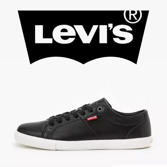 Levi's Woods Leather Sneakers - Size 6.5 - Picture 1 of 10
